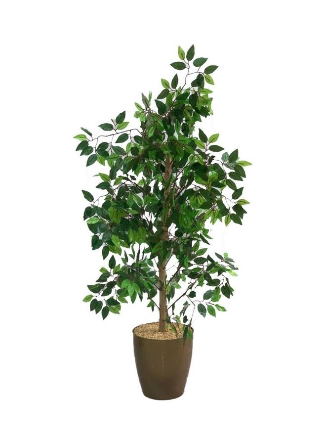 AL KHALDIYA - Artificial Potted Tree Green/Brown - Image 1