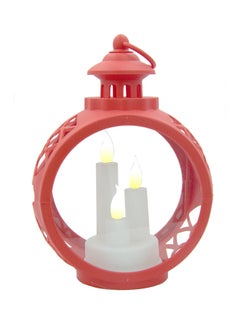 BABAZAM Fanoos Eid And Ramadan LED Candle Lantern Red 27x18x10cm  - Image 1