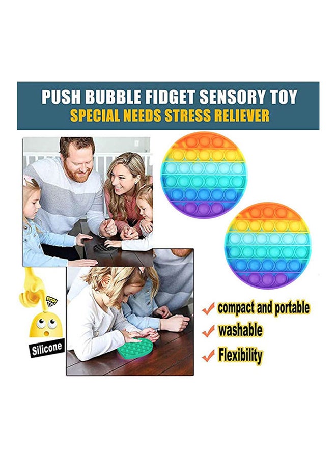كيدل 2-Piece Thinking Chess And Rodent Control Pioneer Interactive Pop It Bubble Rainbow Educational Game Toy 12.5x12.5x1.5cm - Image 3