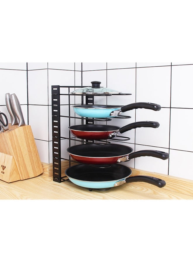 ZENHOME 5-Tiers Pot And Pan Organizer Black 15inch - Image 5