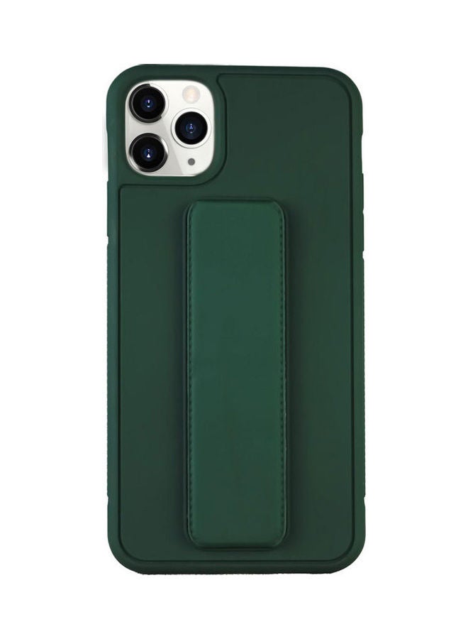 Case For Iphone 11 Pro Max Slim Silicone Shockproof Protective Cover With Invisible St And  H And Strap Supports Magnetic Car Mount Green 