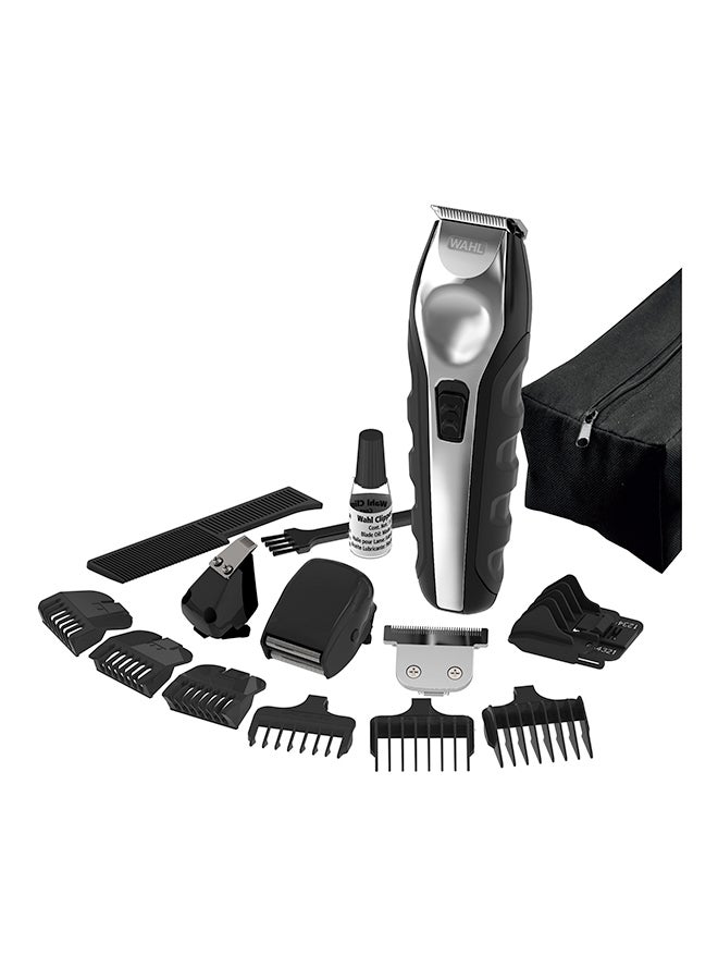 WAHL - All In One Multigroom Trimmer Kit Silver/Black - Image 1