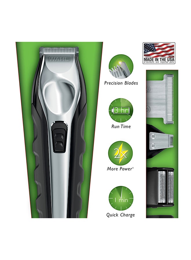 WAHL - All In One Multigroom Trimmer Kit Silver/Black - Image 1