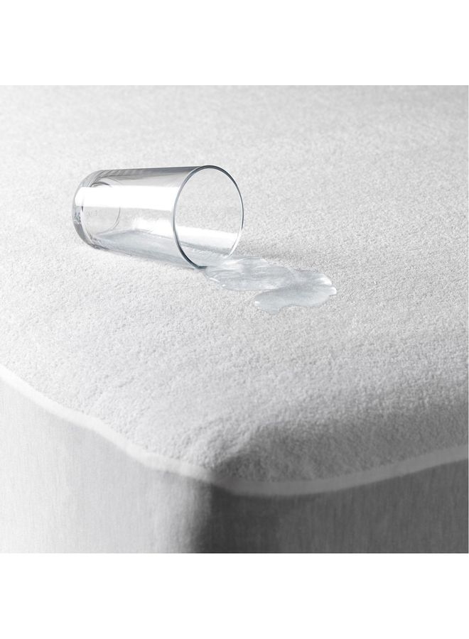 PENHALIGON'S Quilted Mattress Protector Microfiber White 200x90cm - Image 3