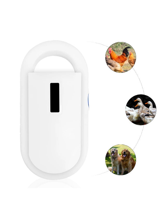 Portable Pet Microchip Scanner White 15x4x9cm - Image 4