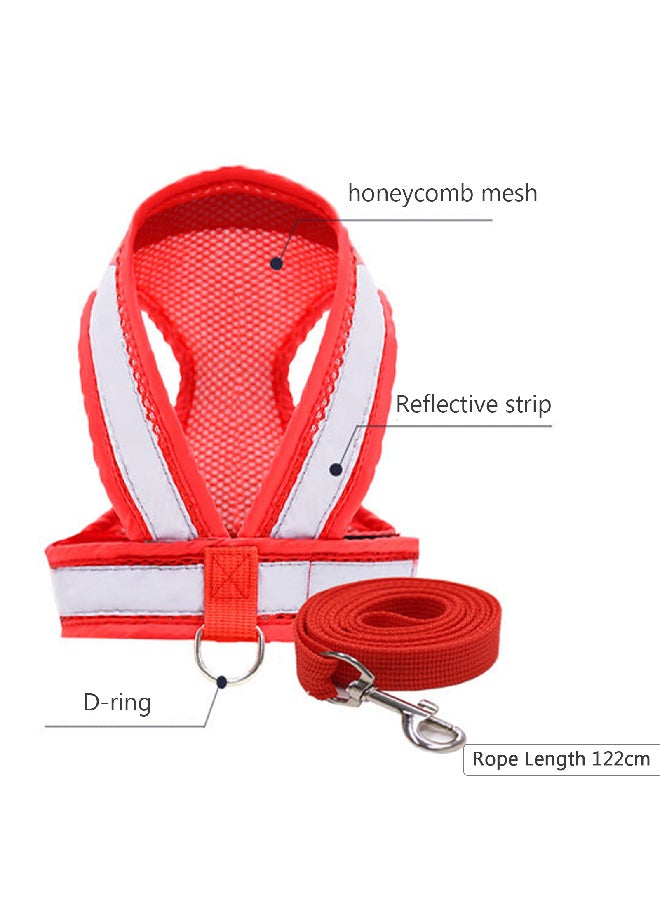 Harness And Leash Set Red 15x1x15cm - Image 4