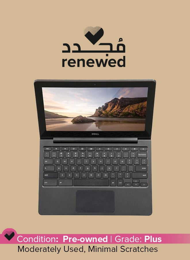 DELL Renewed - Chromebook CB1C13 (2010) Laptop With 11.6-Inch Display,Intel Celeron Processor/2nd Gen/2GB RAM/16GB SSD/Intel HD Graphics Grey  - Image 1