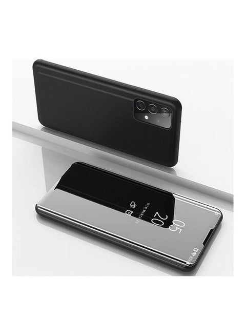 For Samsung Galaxy A52  View St And Mirro Case Flip Phone Cover Not Smart Black