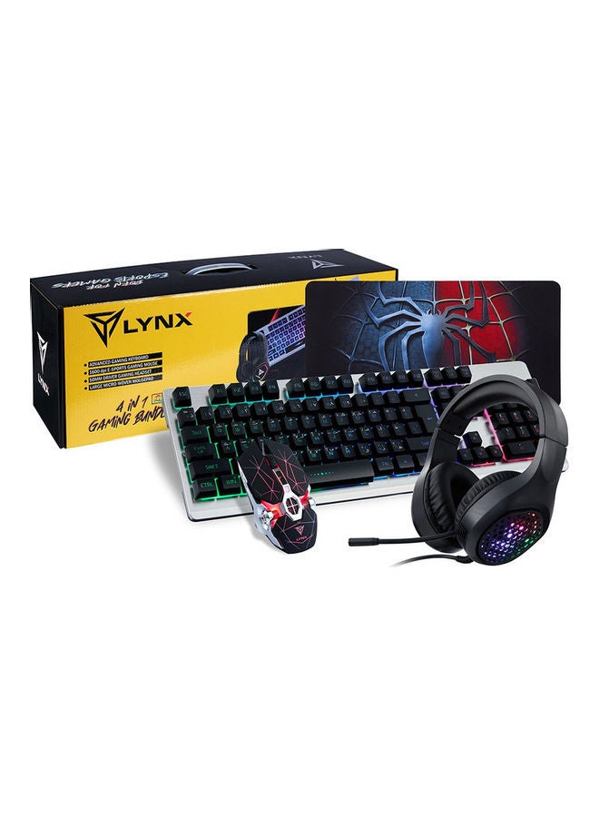 lynx 4-In-1 Gaming Combo Set - Image 1
