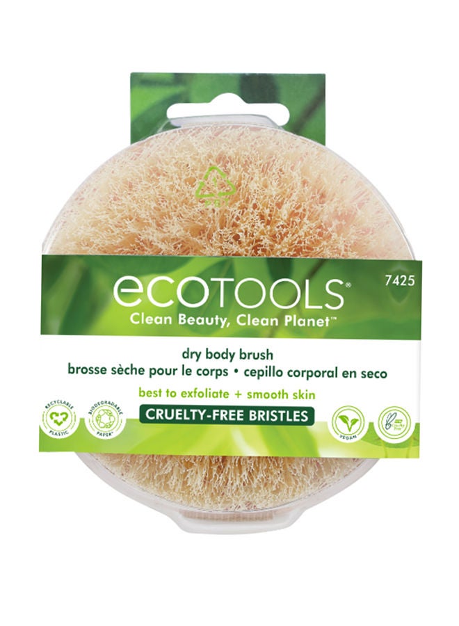 EcoTools Dry Body Brush Exfoliate And Detoxify Beige 2x5x5inch