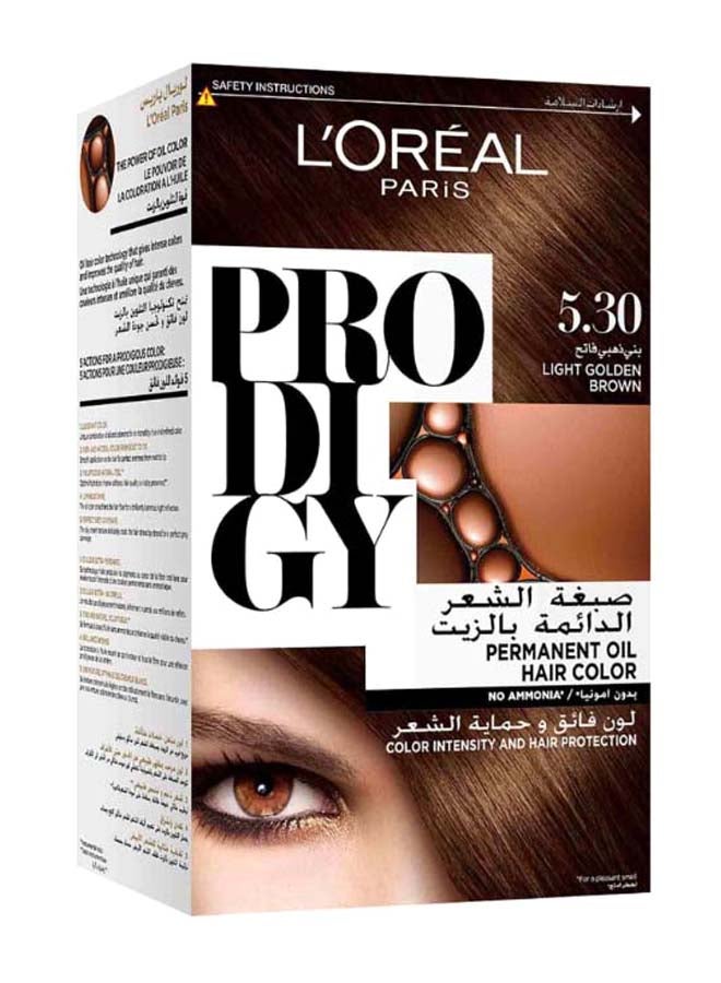L'OREAL PARIS Prodigy Permanent Hair color - 5.3 5.3 Light Golden Brown  - Image 1
