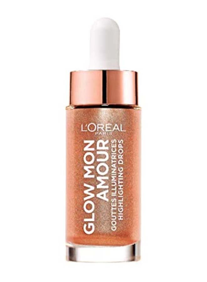 L'OREAL PARIS - Glow Mon Amour Wake Up And Glow Highlighting Drops Loving Peach - Image 1