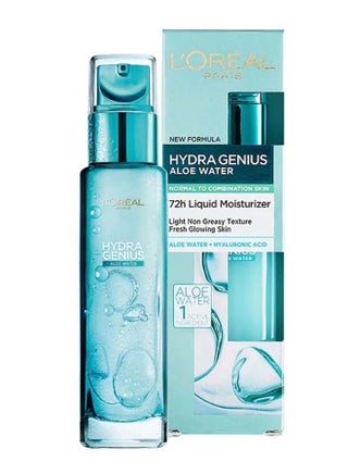 L'Oréal Paris Hydra Genius Aloe Water 72H Liquid Moisturizer Normal to Combination skin White 70ml - v1625494196/N29337456A_1
