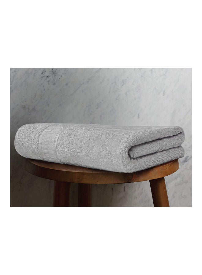 Feather Organic Bath Towel Grey 180x90cm  - Image 3