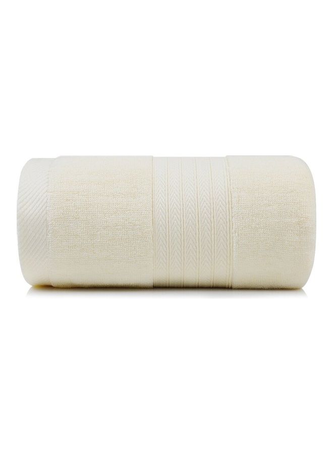 Feather Organic Bath Towel Beige 180x90cm  - Image 1