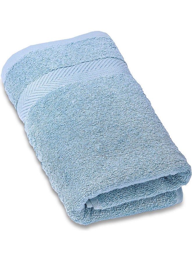 Feather Organic Bath Towel Blue 180x90cm  - Image 1