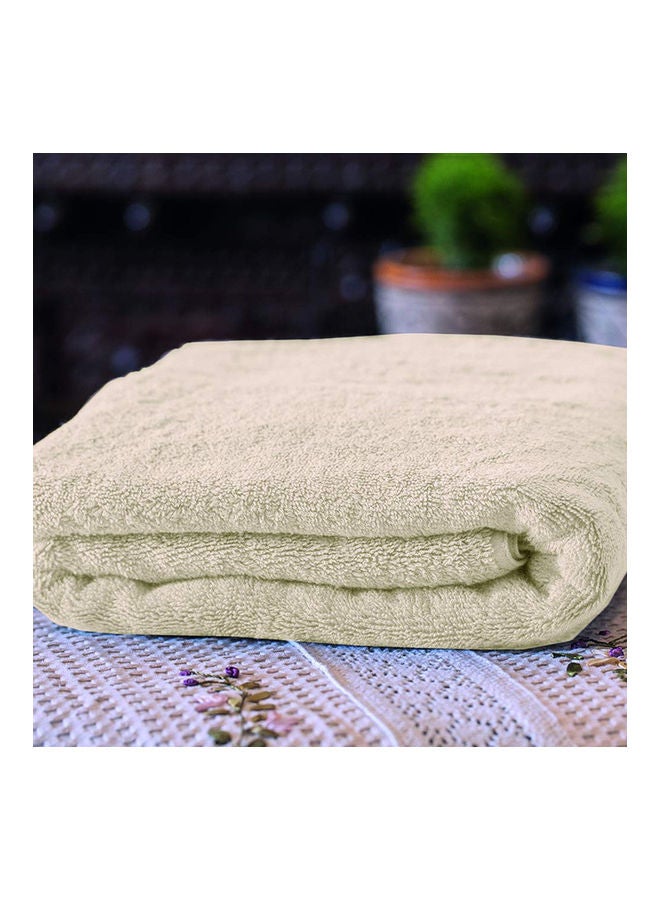 Feather Organic Bath Towel Beige 180x90cm  - Image 2