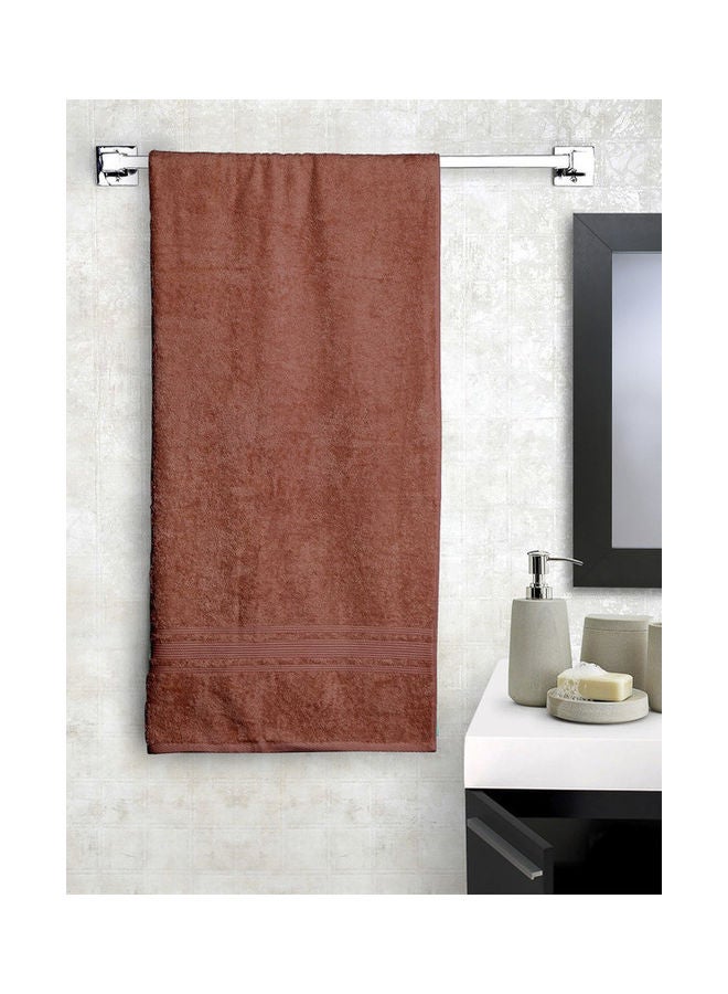 Feather Organic Bath Towel Brown 180x90cm  - Image 3