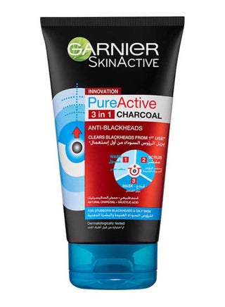 Skinactive Pure Active 3 In 1 Charcoal and Salicylic Acid Black 150ml - v1625501538/N16546879A_1