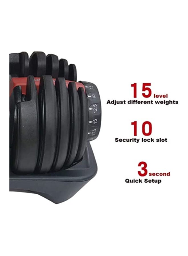 Generic 2-Piece High-Quality Smart Adjustable Dumbbell 24kg  - Image 2