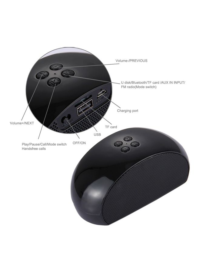 Y40 Portable Bluetooth Stereo Speaker Black - Image 4