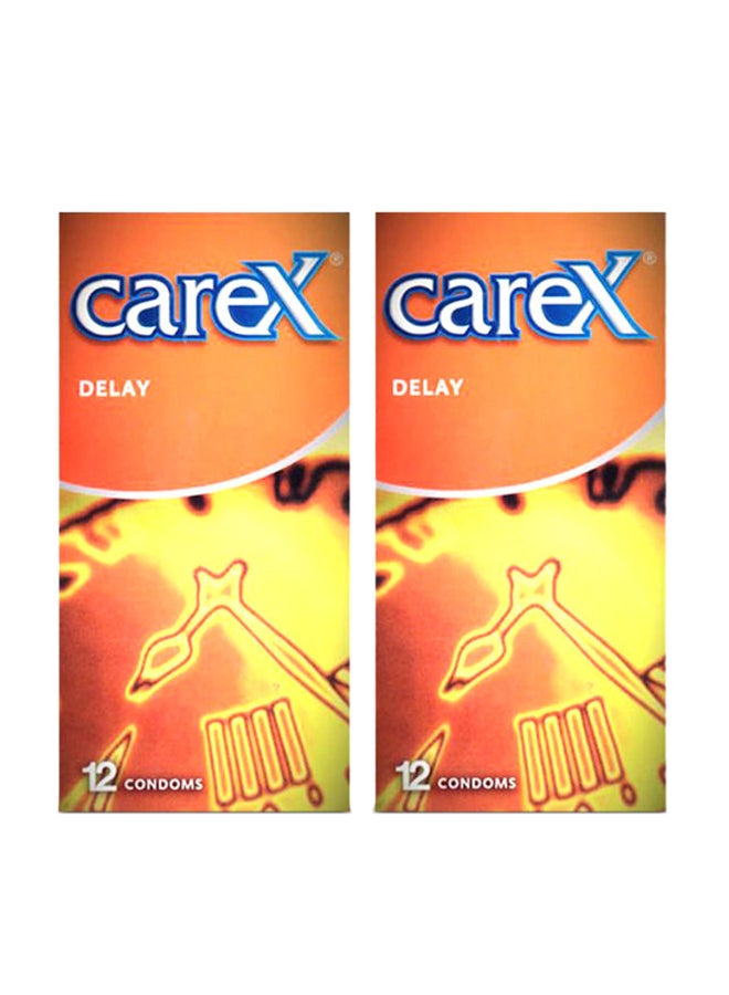 careX Pack Of 2 Delay Condom