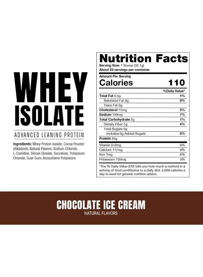PS Whey Isolate Chocolate Ice Cream (23 Servings)