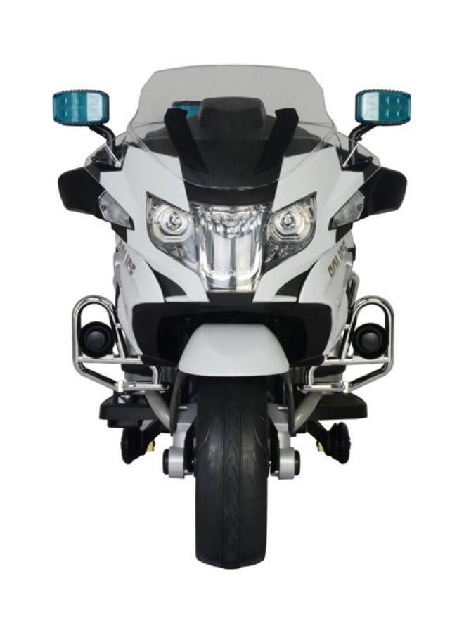 BMW Police Powered Riding Motorbike White - Image 5