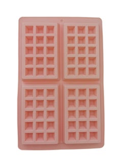 Silicone Waffle Maker Mould Pink 28x18cm