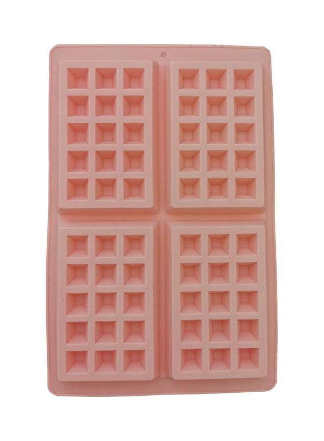 Generic - Silicone Waffle Maker Mould Pink 28x18cm - Image 1