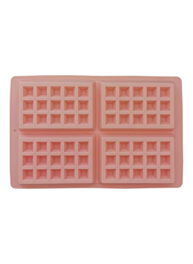 Generic - Silicone Waffle Maker Mould Pink 28x18cm - Image 1