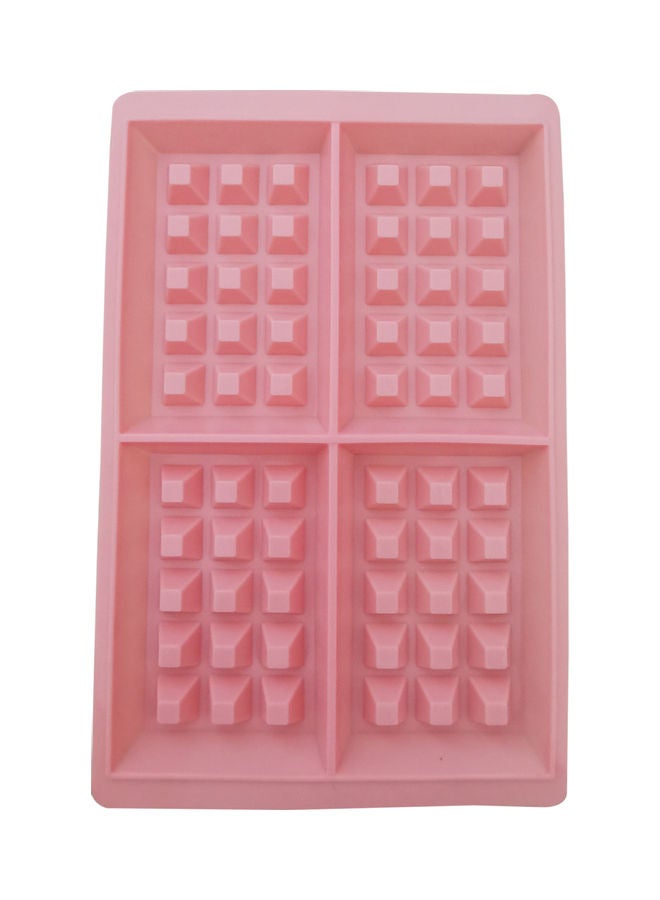 Generic - Silicone Waffle Maker Mould Pink 28x18cm - Image 1