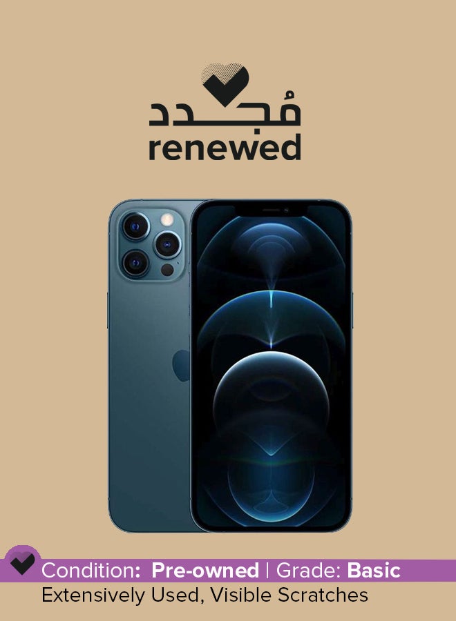 Apple Renewed - iPhone 12 Pro Max With Facetime 256GB Pacific Blue 5G - Image 1