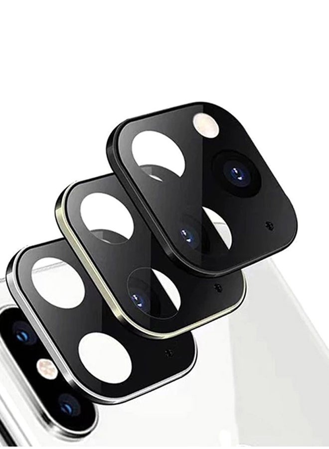MARGOUN 3-Piece iPhone X Change To iPhone 11 Pro Lens Cover Set 3millimeter Black/Silver/Gold Black/Silver/Gold - Image 2