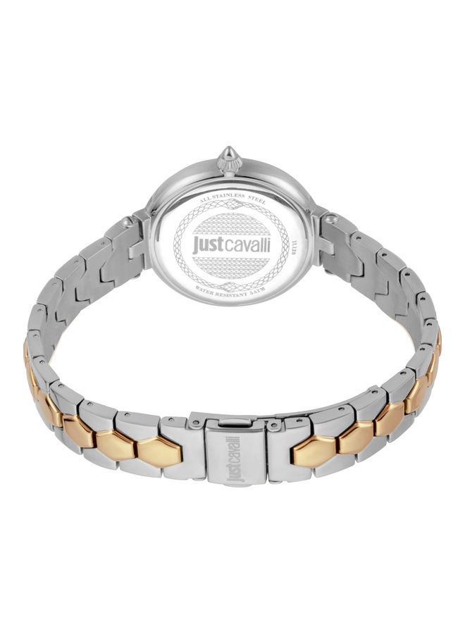 جاست كافالي ساعة يد كوارتز بعقارب وسوار من الستانلس ستيل طراز JC1L128M0595 للنساء - Image 3