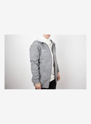 Melton Full Zip Hoodie Sweat Shirt Dark-Grey - v1625561635/N48734676V_1