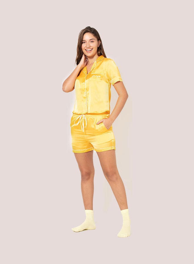BlueAge Stay Cation Top And Bottom Set Yellow - Image 3