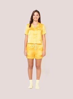 BlueAge Stay Cation Top And Bottom Set Yellow  - Image 1