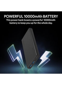 PROMATE 10000 mAh Power Bank, Universal Ultra-Slim Portable Charger With 10W Usb-C Input/Output Port, Dual Usb Ports, Led Screen And Over-Heating Protection For Iphone 14, Galaxy S22, Ipad Air, Bolt-10Pro green  - Image 2
