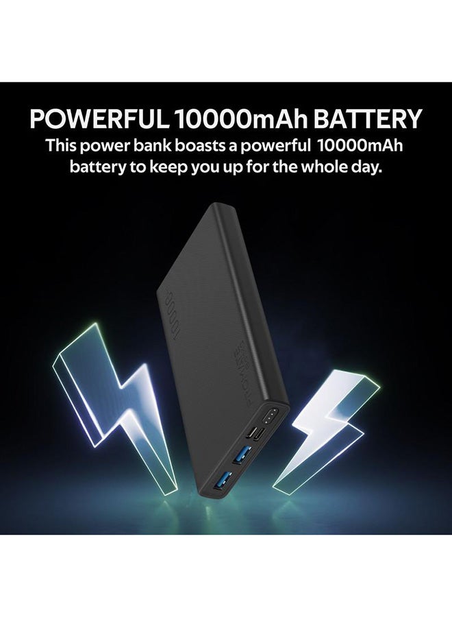PROMATE 10000 mAh Power Bank, Universal Ultra-Slim Portable Charger With 10W Usb-C Input/Output Port, Dual Usb Ports, Led Screen And Over-Heating Protection For Iphone 14, Galaxy S22, Ipad Air, Bolt-10Pro green  - Image 2