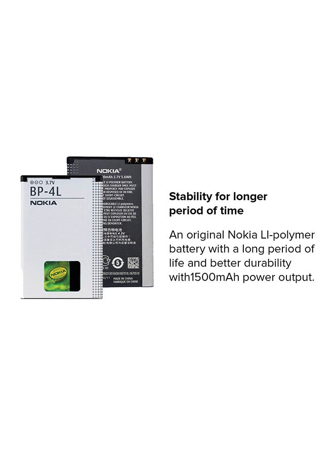 نوكيا بطارية داخلية أصلية لهاتف نوكيا BP-4L أبيض/ أسود - Image 3