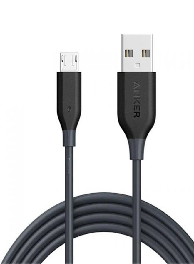 Anker - PowerLine Micro USB Cable 3ft/0.9m black - Image 1