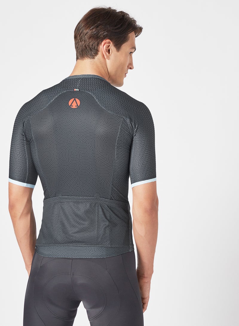 أثليتيك قميص رياضي برو ألتو دي لانجلو لركوب الدراجات للرجال - بعبارة مطبوعة "Excellence Is Earned" - Image 2