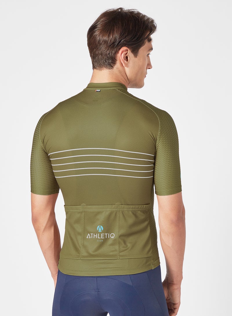 أثليتيك قميص رياضي لركوب الدراجات كلوب ماونت تييد للرجال - مستوحى من العلامة التجارية - Image 2