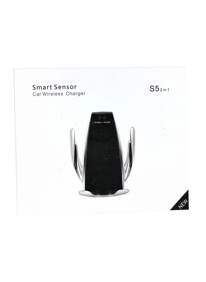MARGOUN S5 Smart Sensor Wireless Car Charger For Samsung Galaxy A10/A20/A30/A40/A50 Black/Silver - Image 2
