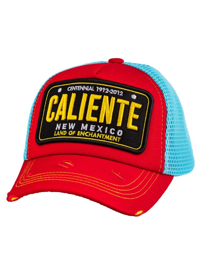 Caliente Casual Stylish Cap Red/Blue  - Image 1