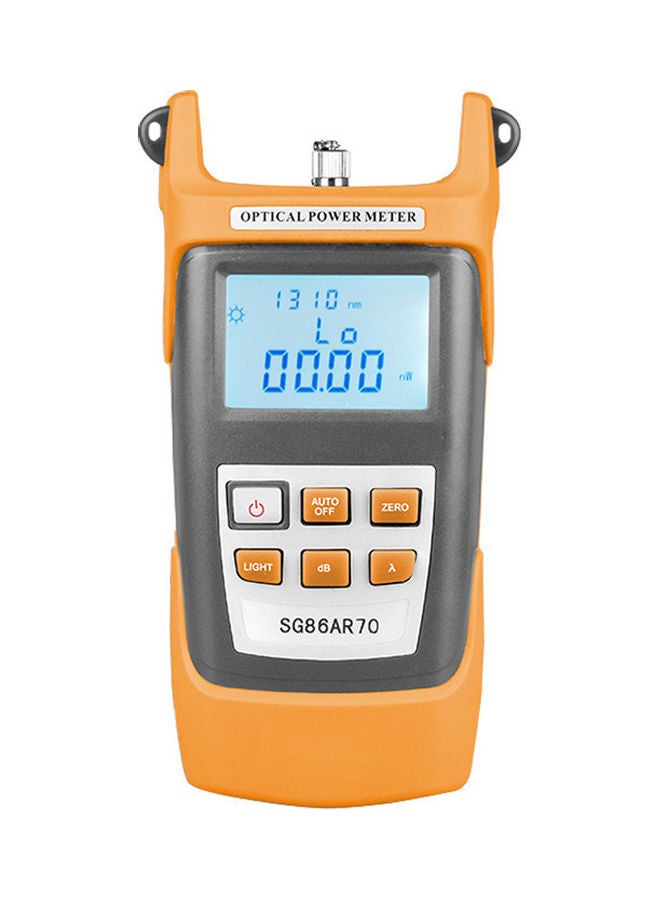 Portable LCD Optical Power Meter Orange/Grey  - Image 1