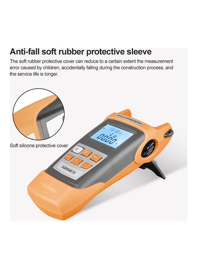 Portable LCD Optical Power Meter Orange/Grey  - Image 3