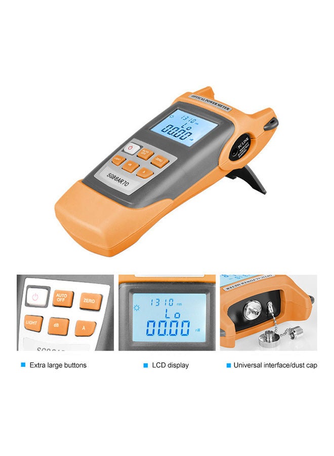 Portable LCD Optical Power Meter Orange/Grey  - Image 4