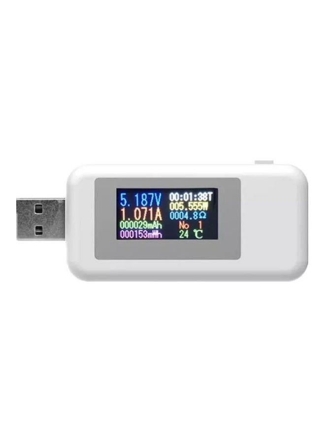KWS-MX18 10 USB Voltmeter White/Black  - Image 2